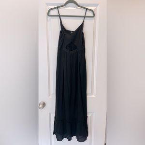 Aerie black cutout maxi small